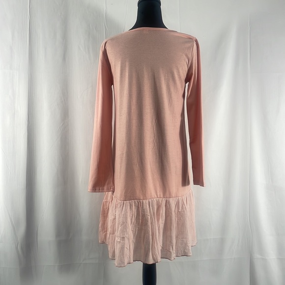 Pretty Angel Pink ruffled long sleeve mini dress,cover, small - Picture 4 of 7